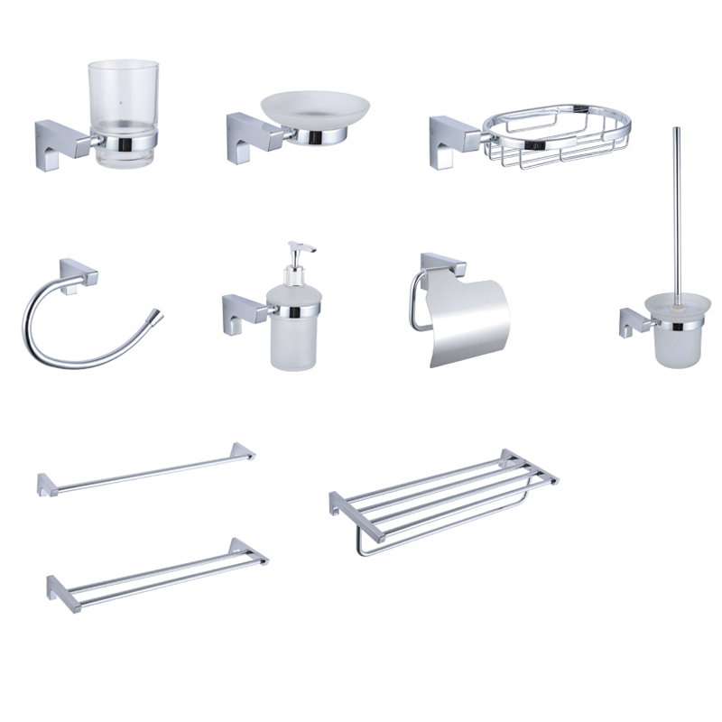 Cheap complete stainless steel bathroom accessories hardware Sets