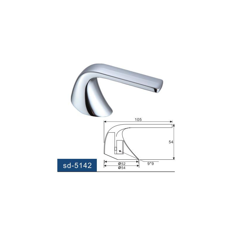 35mm Single Metal Lever Handle for faucets Chrome Zinc Alloy material